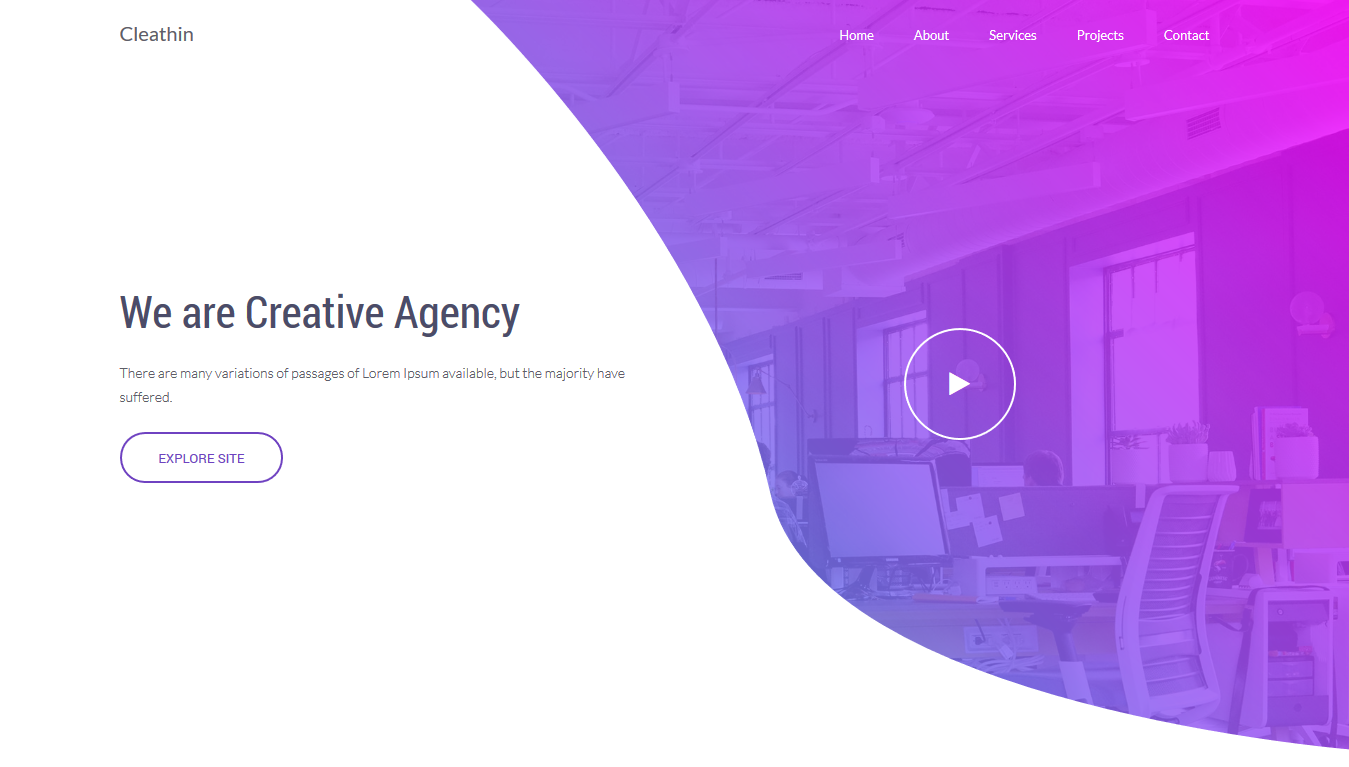 Cleathin - Agency Landing Page